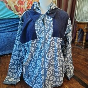 All Good Paisley Weed Print Jacket Size XL